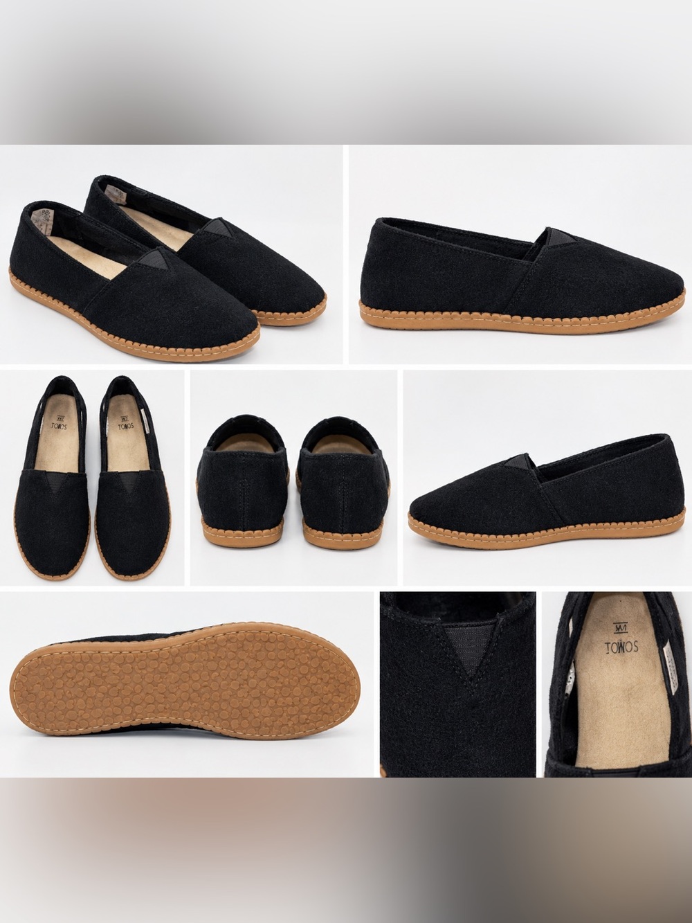 Black Slip-On Women’s Espadrille Flats TOMS
